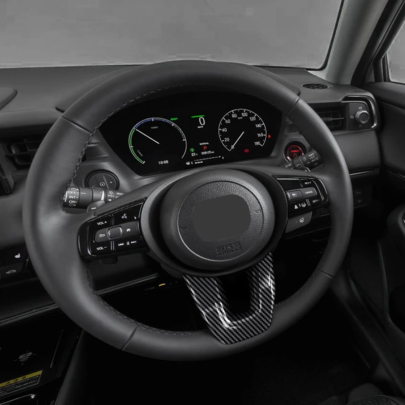 3x Автомобильная V-образная панель рулевого колеса из углеродного волокна отделка