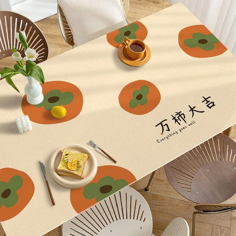 

New Arrive Coffee Table Waterproof Oil -proof Leather Cushion Dining Table Cushion Household Rectangular Table Cloth 45TSEH01