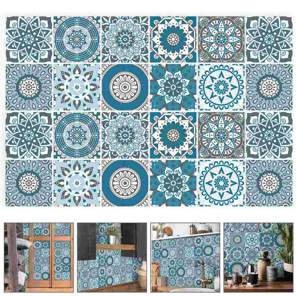 

Tile Sticker Stickers Wall Decals Homedecorative Floor Cupboard Removable Adhesive Kitchen Backsplash Furniture Bathroom Thick