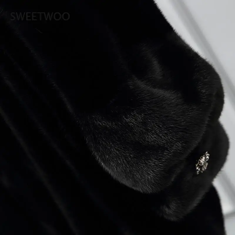 Women Faux Mink Coats Female Mink Fur Coat Faux Long Fur Coat Ladies Winter Clothes Oversize Natura Casaco Feminino Inverno 2022