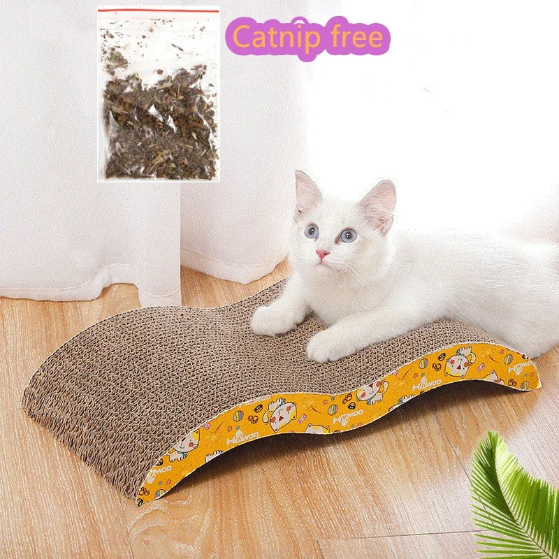 

Quality Corrugated Paper Cat Scratch Guards Pet Scratching Claw Scraper Cat Products Scratcher Pet Furniture+Free Catnip M-Shape