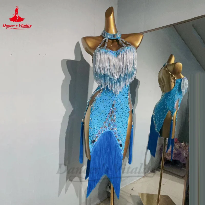 Платье для латиноамериканских танцев женщин на заказ Rumba Chacha Tango competitton