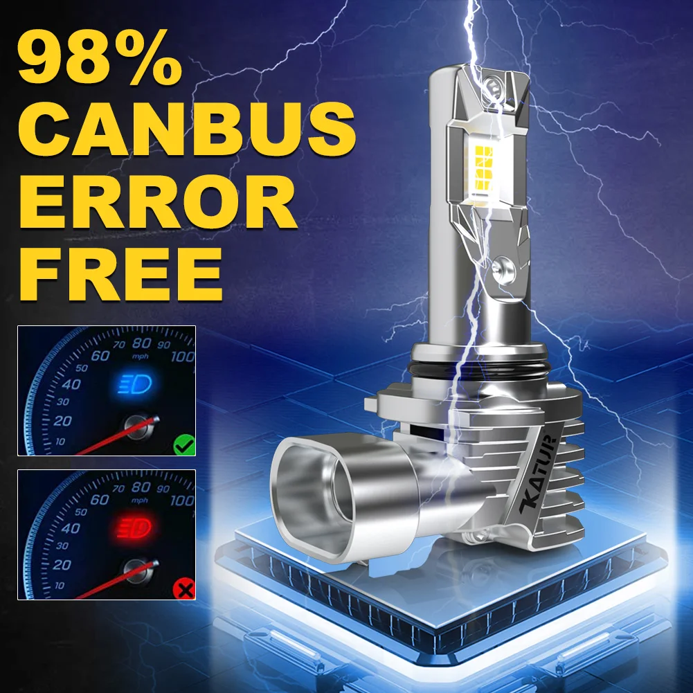 Katur 2x 9006/HB4 светодиодные Автомобильные фары небольшого размера противотуманные