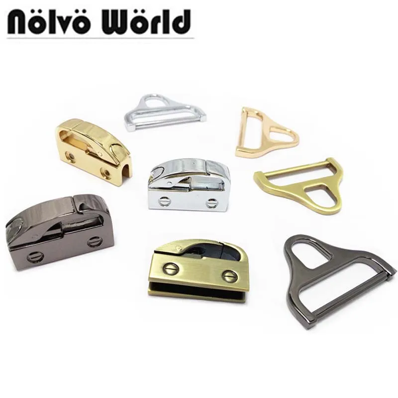 

20 комплектов 38 мм Пряжка плюс 35 мм зажимы с ластовицей 3 цветов металлические застежки для мужской сумки