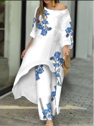 Женская одежда тренд 2024 года свободные прямые брюки большого размера с