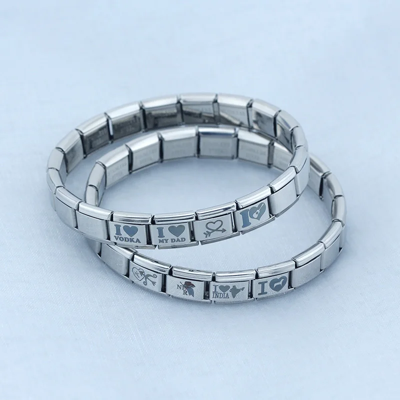 2024 горячая Распродажа DIY сердце I Love Dad Mum You Dog очаровательные итальянские звенья