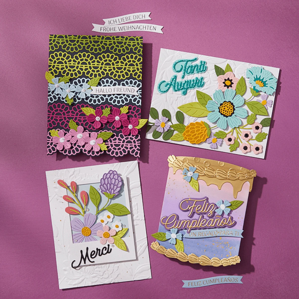 Штампы Sentiment для скрапбукинга