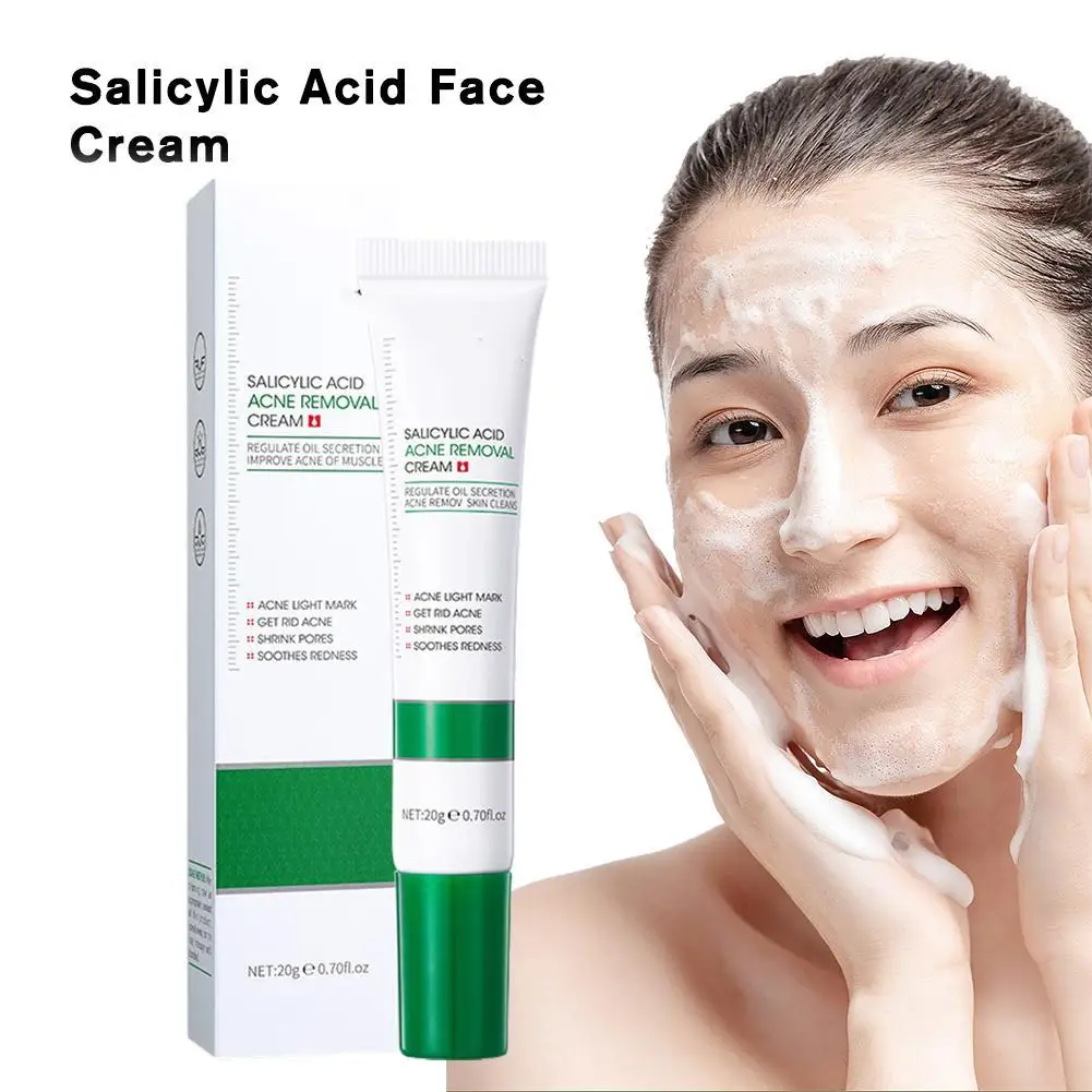 

Крем для удаления акне с салициловой кислотой, сужает поры, восстанавливает покраснения, управление жирностью, противовоспалительный уход за кожей