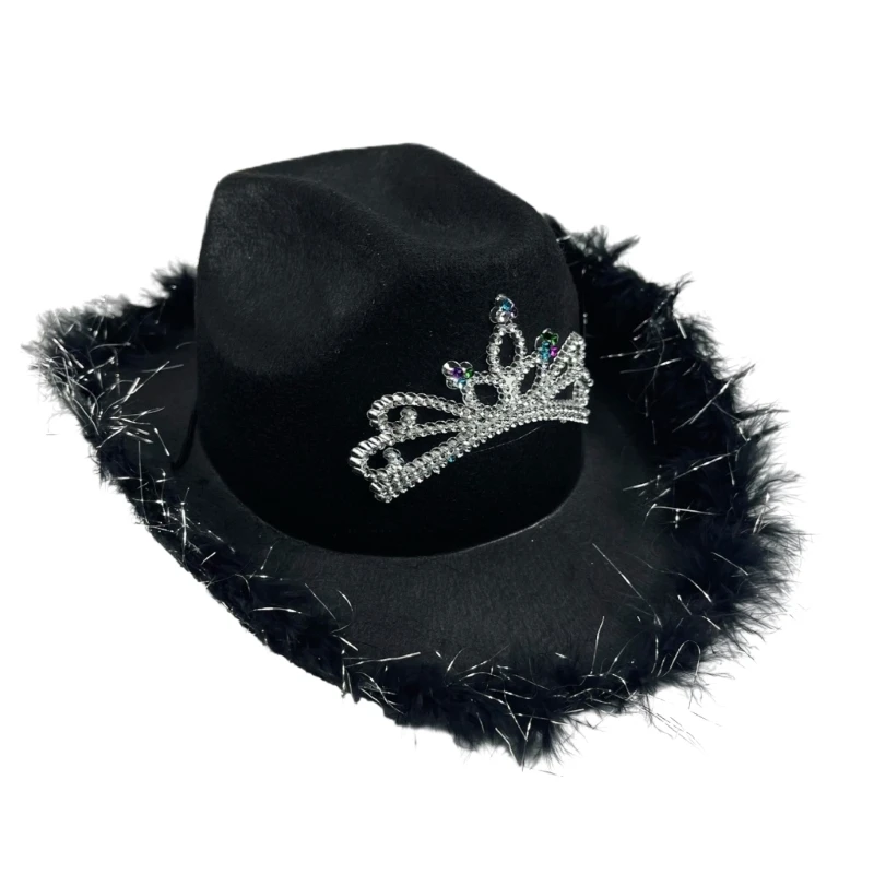 

Bachelorette Party Cowgirl Cap Bride Flat Top Hat Lovely Bridal Shower Cowboy Hat Girls Carnivals Party Photoshoots Cap