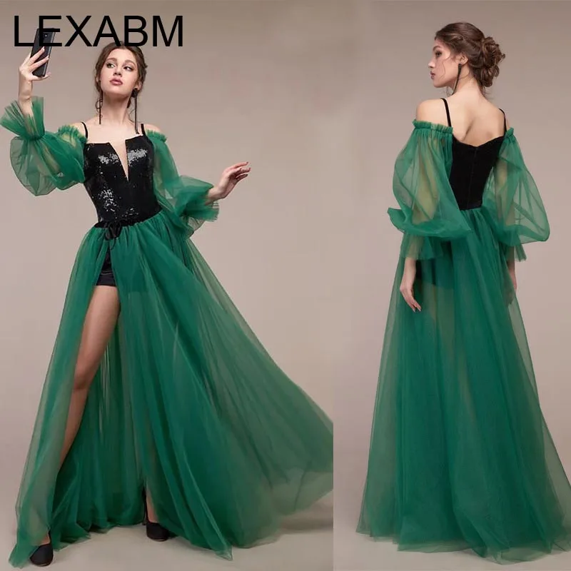 

Платье-Макси женское Сетчатое ТРАПЕЦИЕВИДНОЕ, с V-образным вырезом и рукавами-фонариками