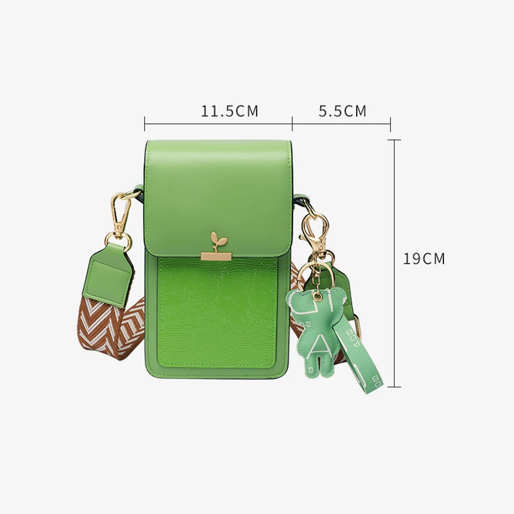 Mini PU Leather Sling Bags Women Fashion Vintage Guitar Strap Small Phone Shoulder Bag Ladies Casual Versatile Crossbody Purse