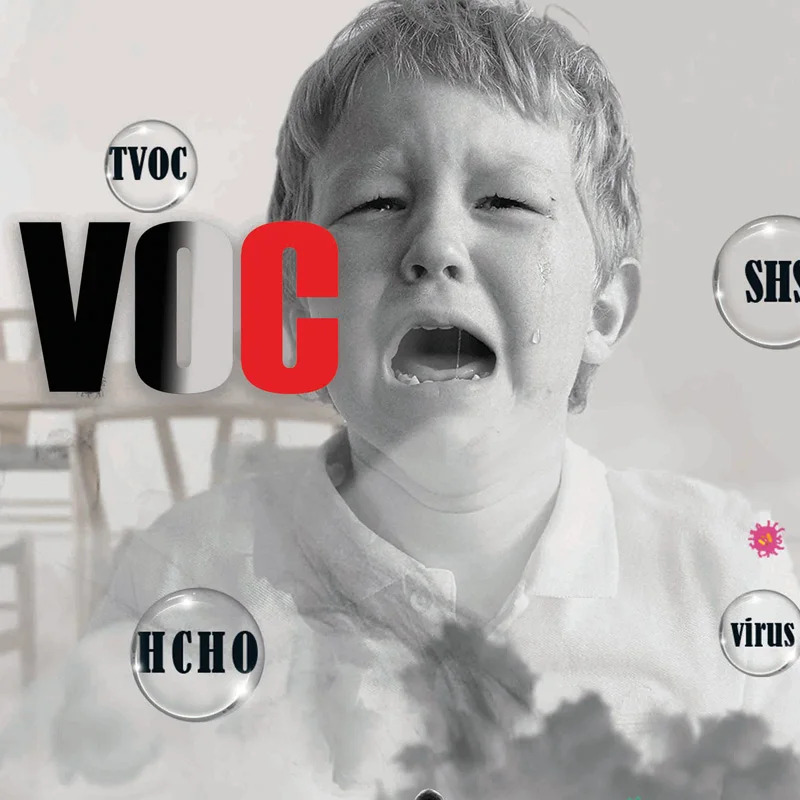 Смарт-датчик CO2 PM2.5 и VOC для измерения температуры влажности |