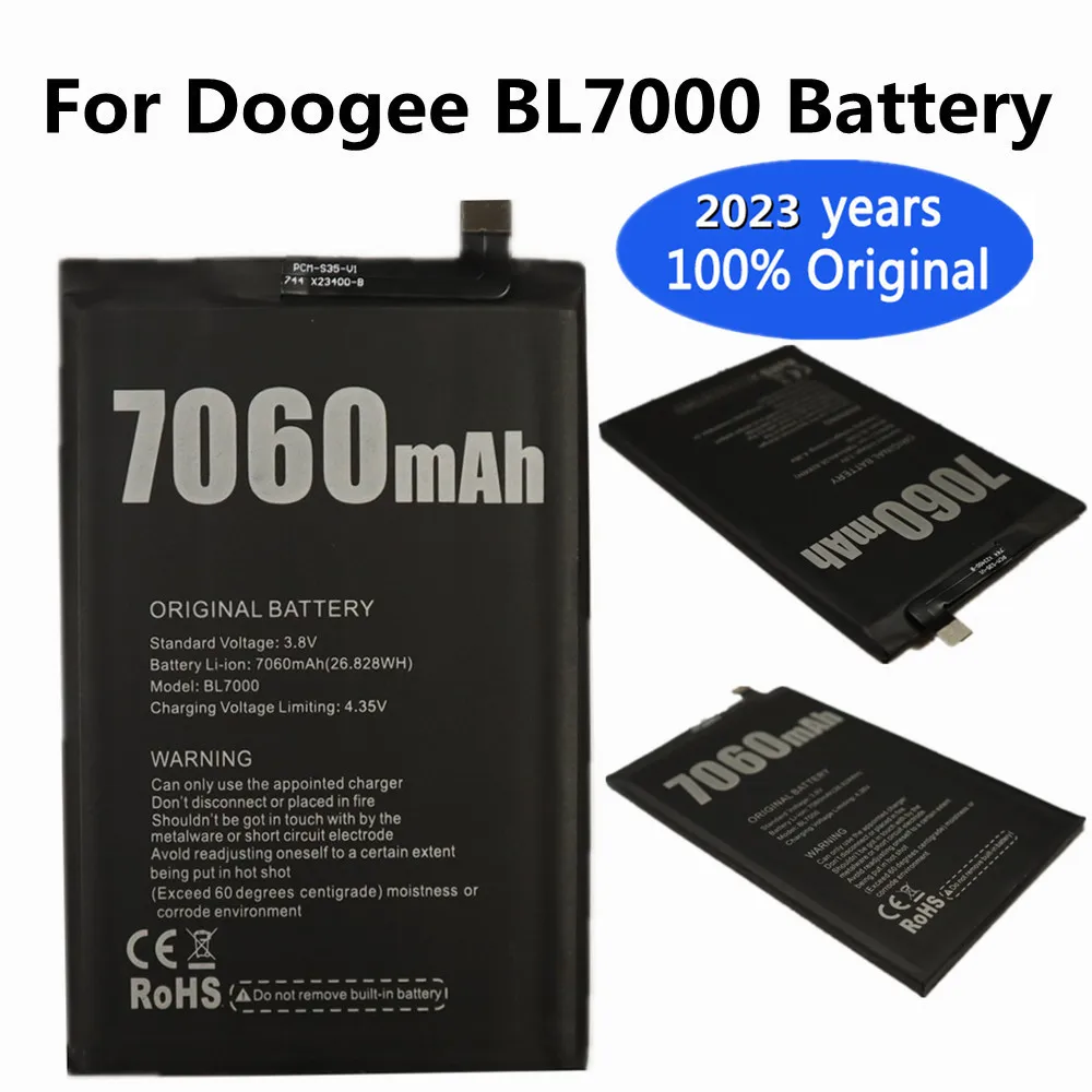

2023 Years 100% Original 7060mAh Battery BL7000 For DOOGEE BL 7000 Mobile Phone High Quality Replacement Batteries In Stock