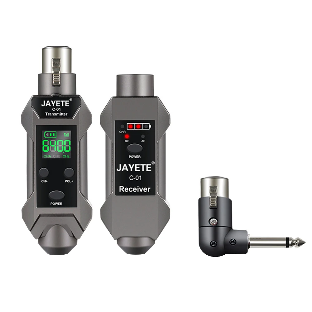 

Microphone Wireless System Mic HD Display Wireless Transmitter Receiver Audio Transmission Systems Universal 30m-50m Pickup for