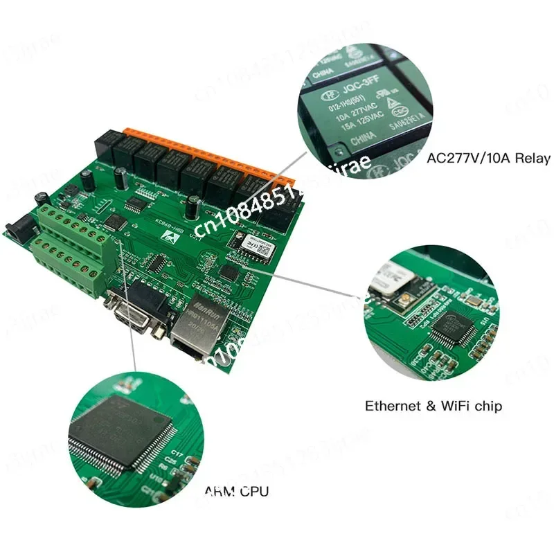 KC868-H8B Контроллер домашнего модуля Ethernet RJ45/WiFi/RS232 Система коммутаторов Node-Red MQTT HTTP