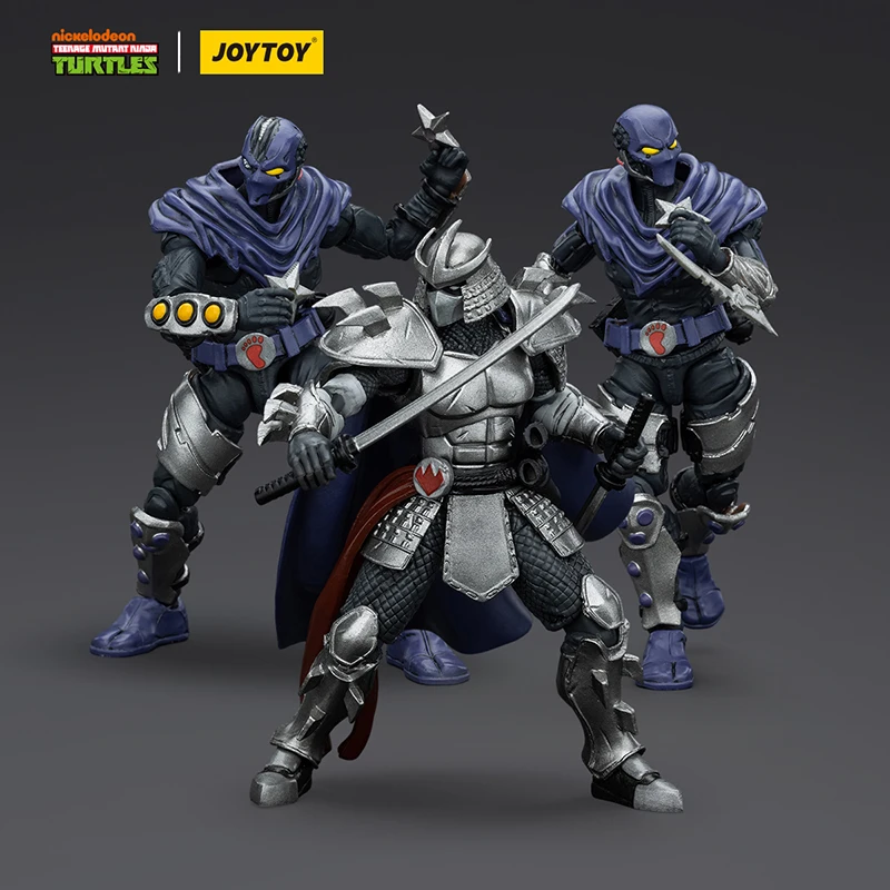 Фото JOYTOY 1/18 Фигурка TMNT Черепашки Ниндзя Шредер Foot Clan A Foot Clan B Аниме фигурки Игрушки №1