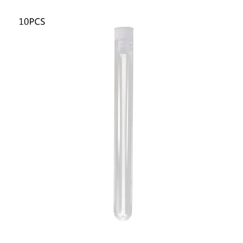 

10 Pieces Plastic Centrifuge Tubes Kit with Leak-proof Caps for School Labs 85DD