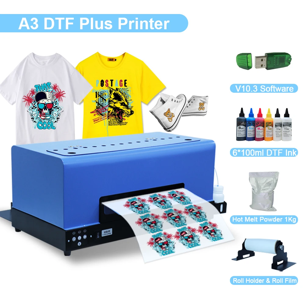 

Принтер для рулонной пленки A3 DTF L805 L1800, принтер 33 см, прямая печать на переводной пленке для чернил DTF, пленочной печати и переноса