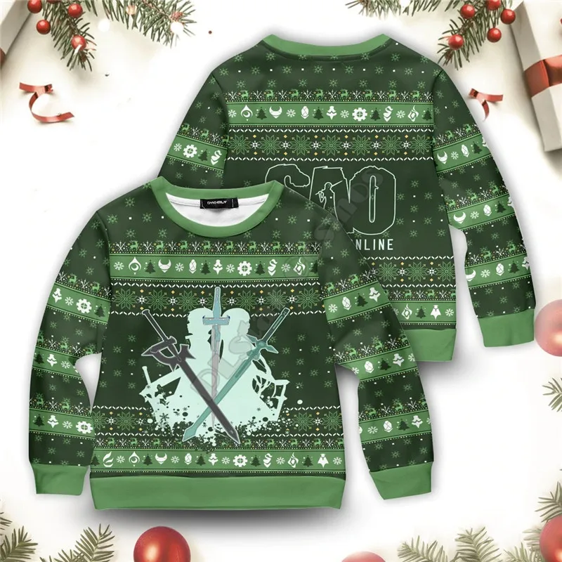 PLstar Cosmos Ryuguji Xmas Christmas 3d print Hoodies Pullover Boy For Girl Long Sleeve Shirts Kids Christmas Sweatshirt