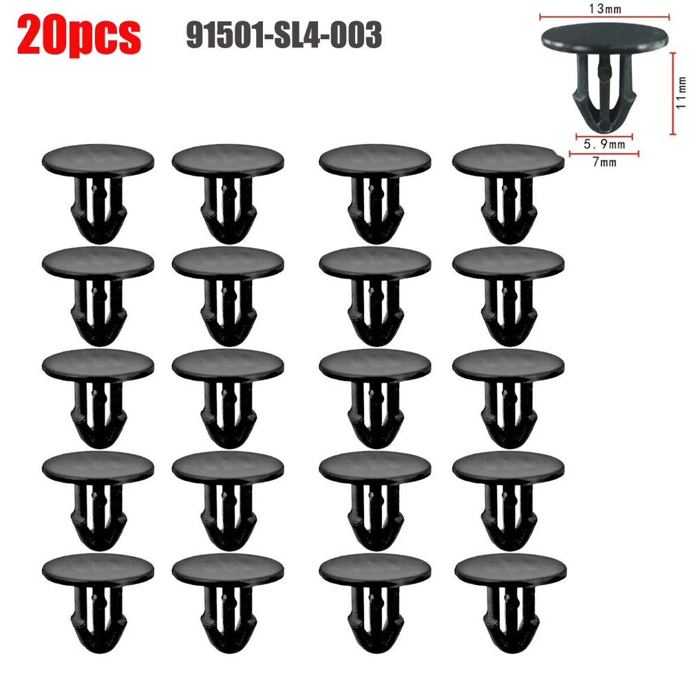 

For Acura Integra Cowl Grille Clip Clip For Civic Del Sol Head Diameter 13 Mm As Shown Black For Honda 91501-SL4-003