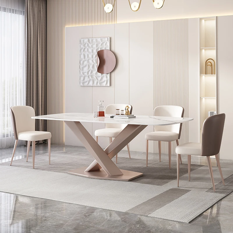 Современный итальянский простой обеденный стол регулируемые кухонные