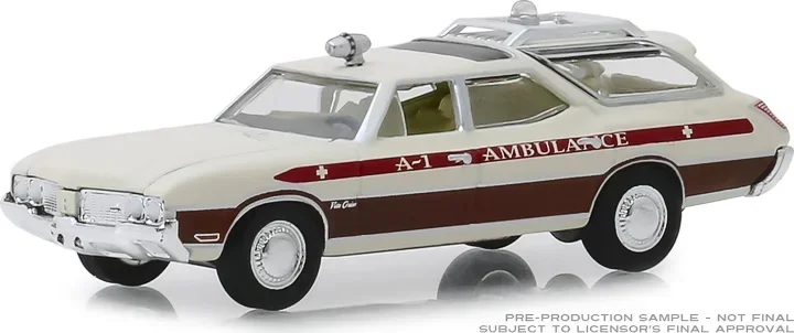 1:64 1970 Oldsmobile Vista Cruiser Ambulance Коллекция моделей автомобилей