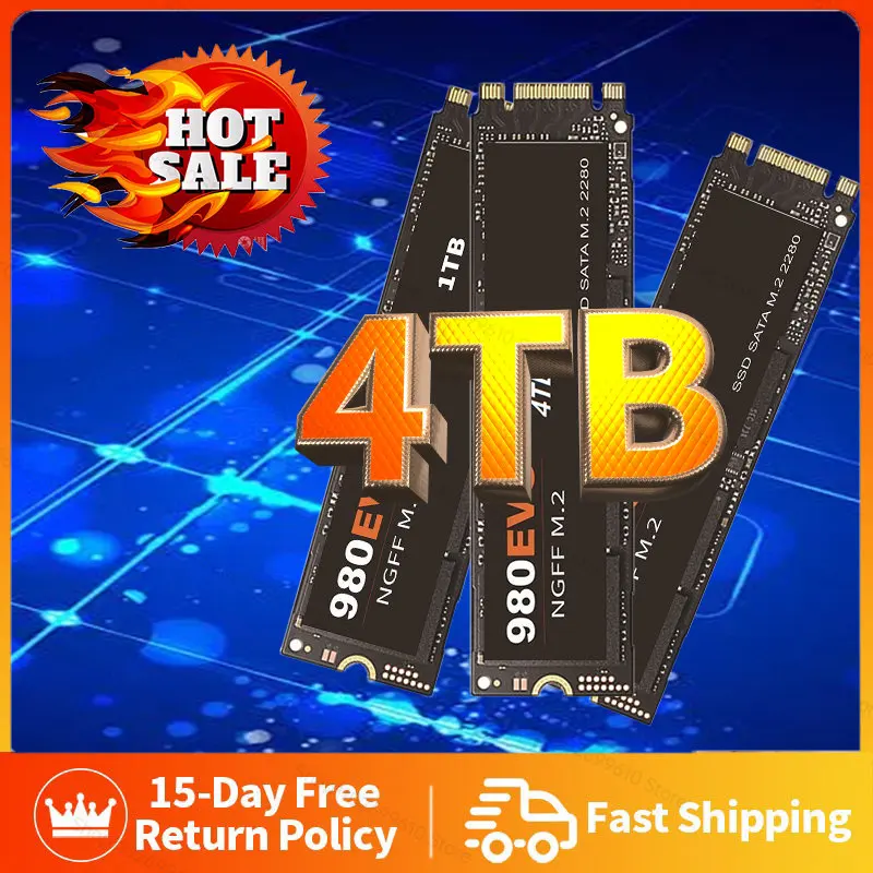 

Protable SSD M.2 NGFF High Speed SATAIII SSD 4TB 2TB 1TB External Solid State Drive Hard Drive Hard Disk For Laptop PS4