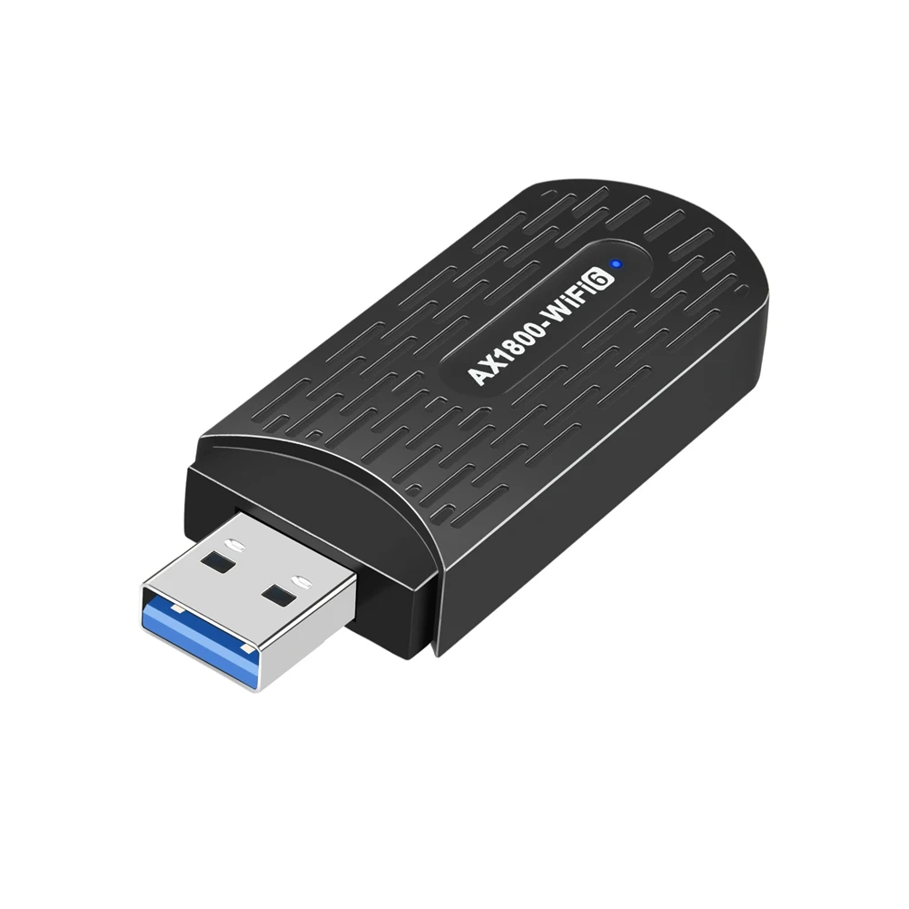

WiFi6 USB WiFi адаптер 1800 Мбит/с двухдиапазонный AX1800 2,4G/5 ГГц сетевая карта Wifi Dongle USB3.0 для ПК ноутбука Windows