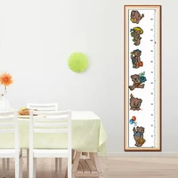 sg040 height chart table with length scale baby counted cross stitch kit cross stitching package cross stich gift to your baby