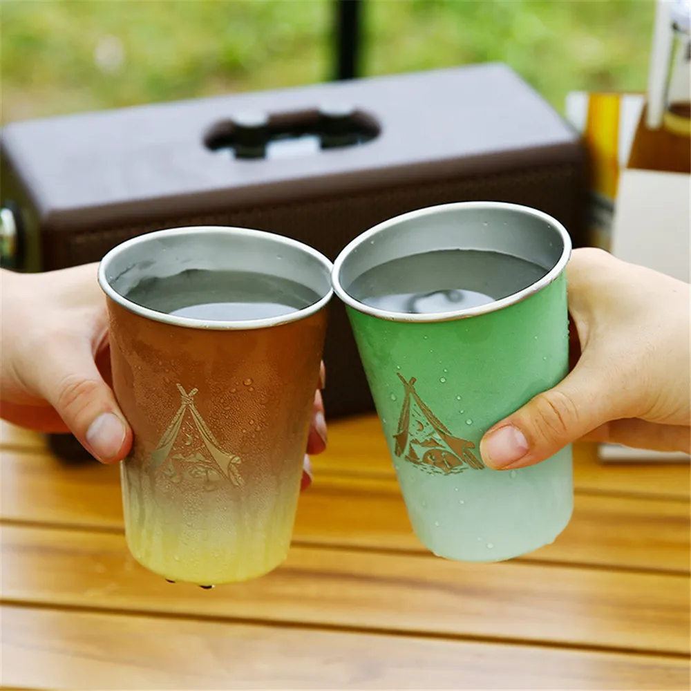 

Набор стаканов для воды из нержавеющей стали 304, 350 мл, 4 шт.