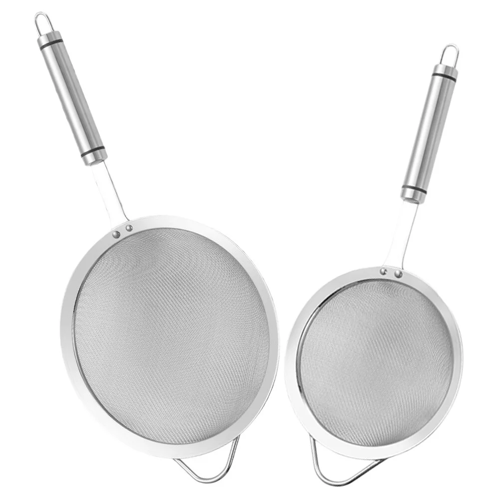 

Ситечко для продуктов 2 шт., ситечко из нержавеющей стали для очистки лапши, супа, риса