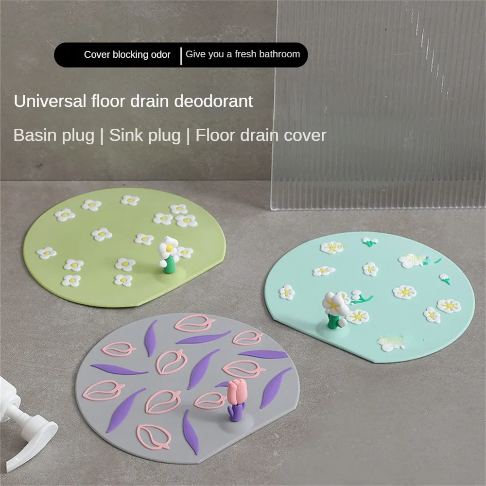

Sewer Seal 13cm Durability Odor-proof Flexibility Insect Prevention Bathroom Accessory Floor Drain Cover Silicone