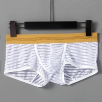 mens underwear phnom penh mesh breathable and comfortable striped college boxer underwear small boxer
