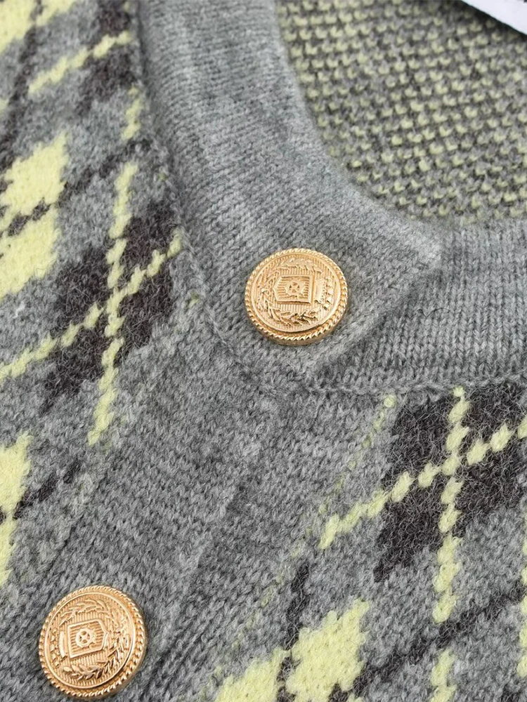 2024 осенне-зимние новые поступления женский модный вязаный кардиган с