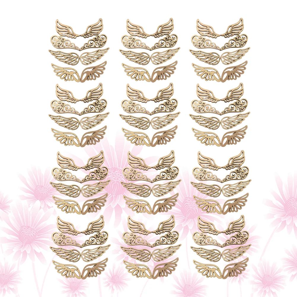 

80pcs DIY Wooden Unfinished Wood Cutouts Hollow Out Painting Wooden Cutouts Blank Drawing Wood Pieces Embellishments Christmas
