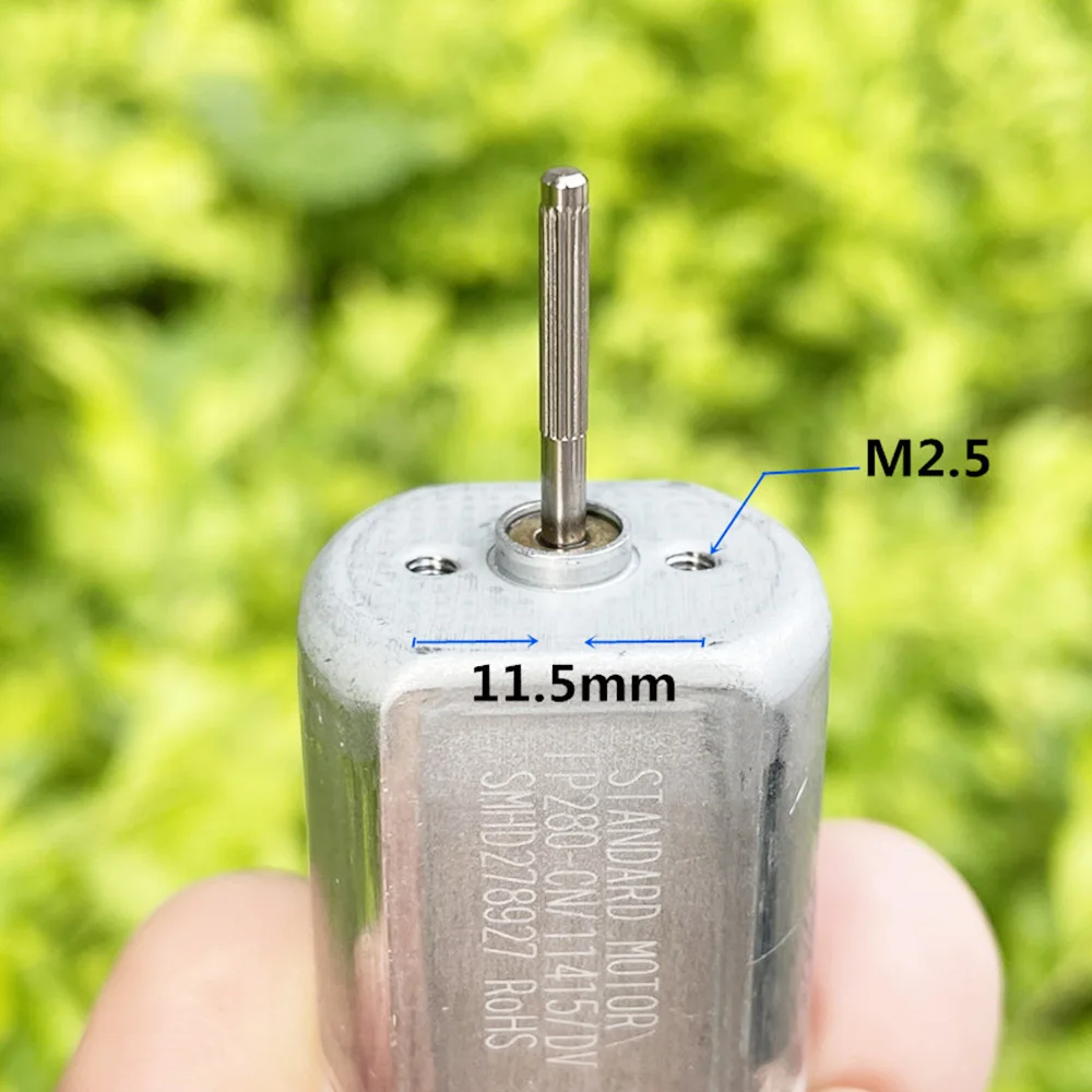 Standard FP-280 Carbon Brush Motor Long Shaft DC 6V-14.4V 9V 12V 5900RPM for Sweeper Accessories Electric Toy Model 280