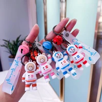 cartoon anime keychain 3d astronaut space robot spaceman keychain keyring alloy gift for boy bulk