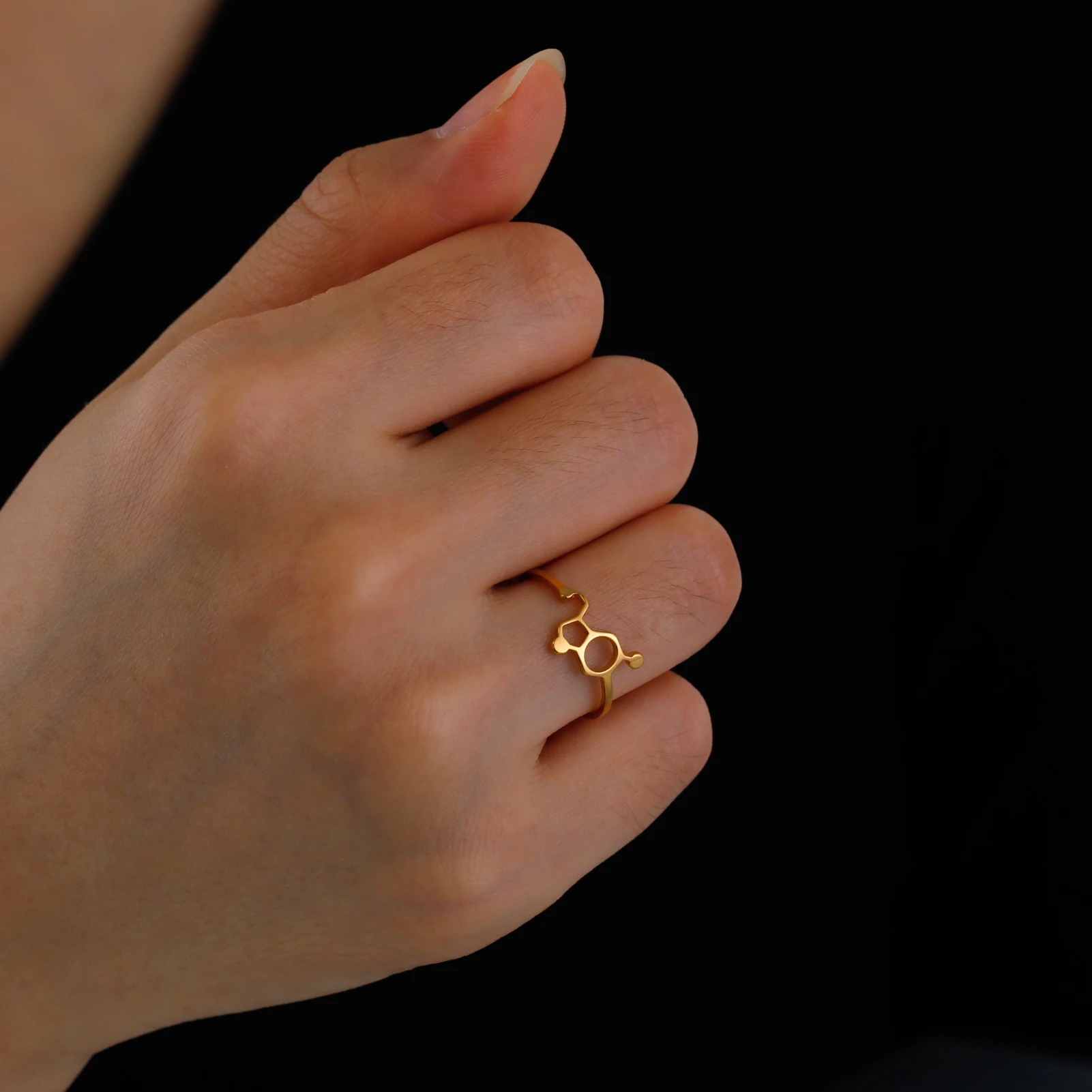 Кольца Cazador Science для женщин кольца на палец из нержавеющей стали допамин кофеин