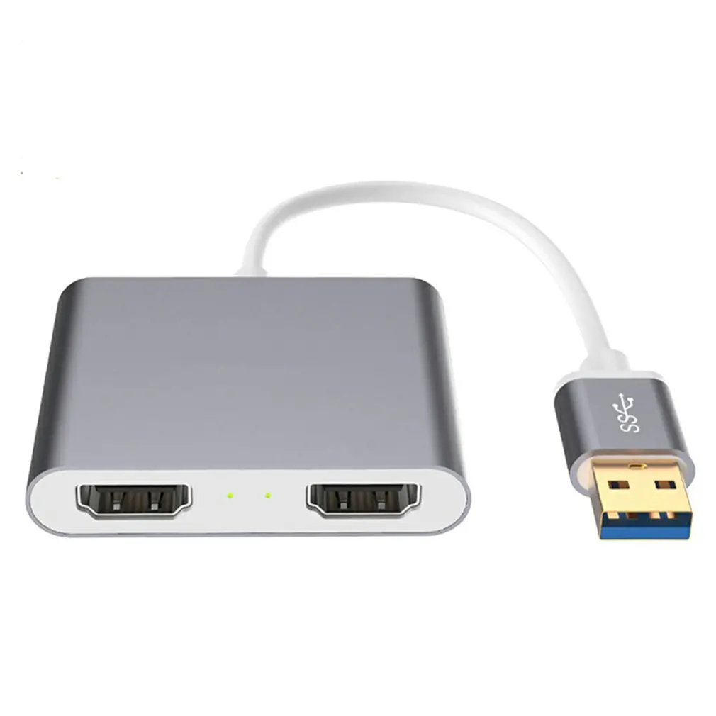 

Adapter USB3.0 To Dual HDMI-compatible Two-in-one Hub USB C Docking Station Laptop Compatible Adapter