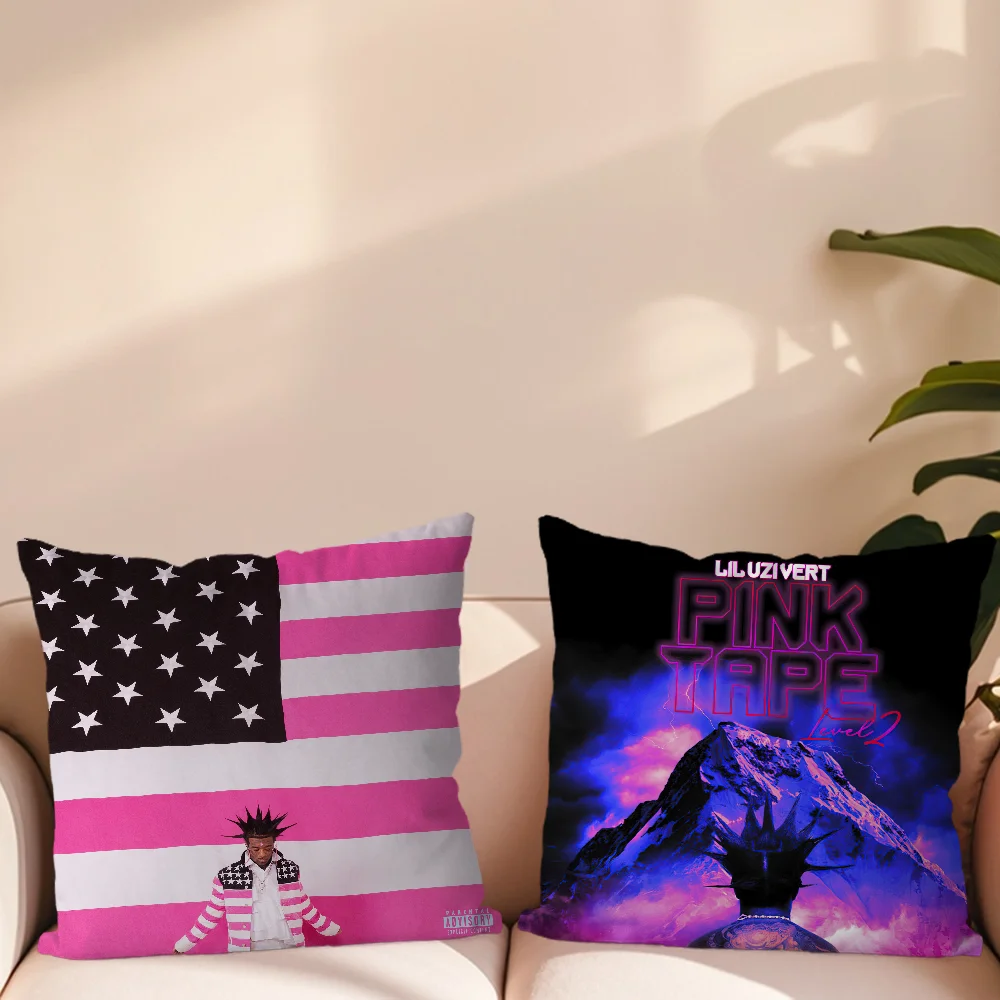 Рэпер Lil U-Uzi Vert Розовая лента Наволочка Гостиная Акцент Диван Поддержка спины
