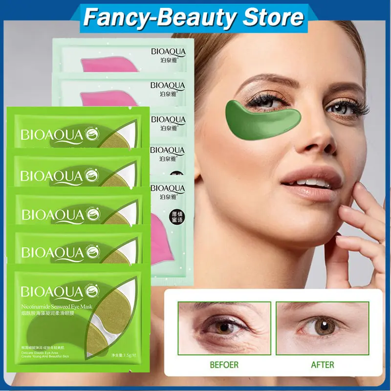 

4Colors Collagen Eye Mask Eliminates Dark Circles Pouches Remove Eye Fatigue Grapefruit Lip Mask Moisturizing Face SkinCare Tool