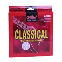 classical guitar strings set 6 string classic guitar clear nylon strings silver plated copper alloy wound a108