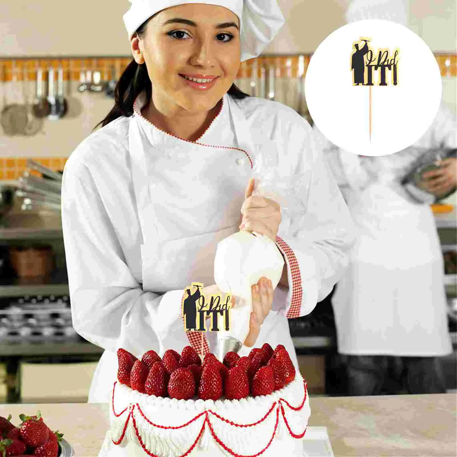 

Graduation Picks Cupcake Cake Hat Cap Party Dessert Decorative Toppershappy Congrats Grad