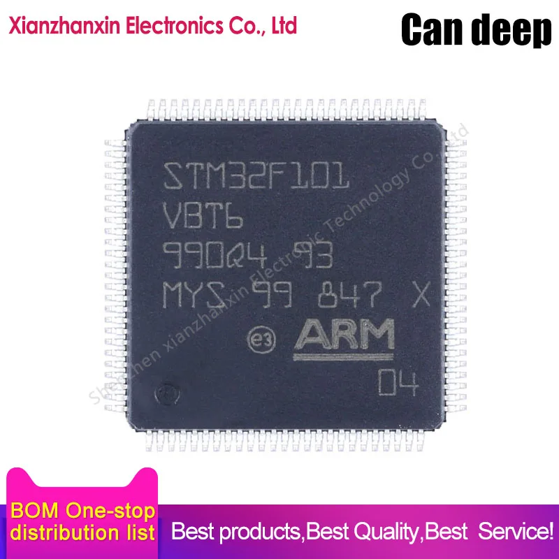 

2~10pcs/lot STM32F101 STM32F101VBT6 101VBT6 QFP100 32-bit microcontroller - MCU