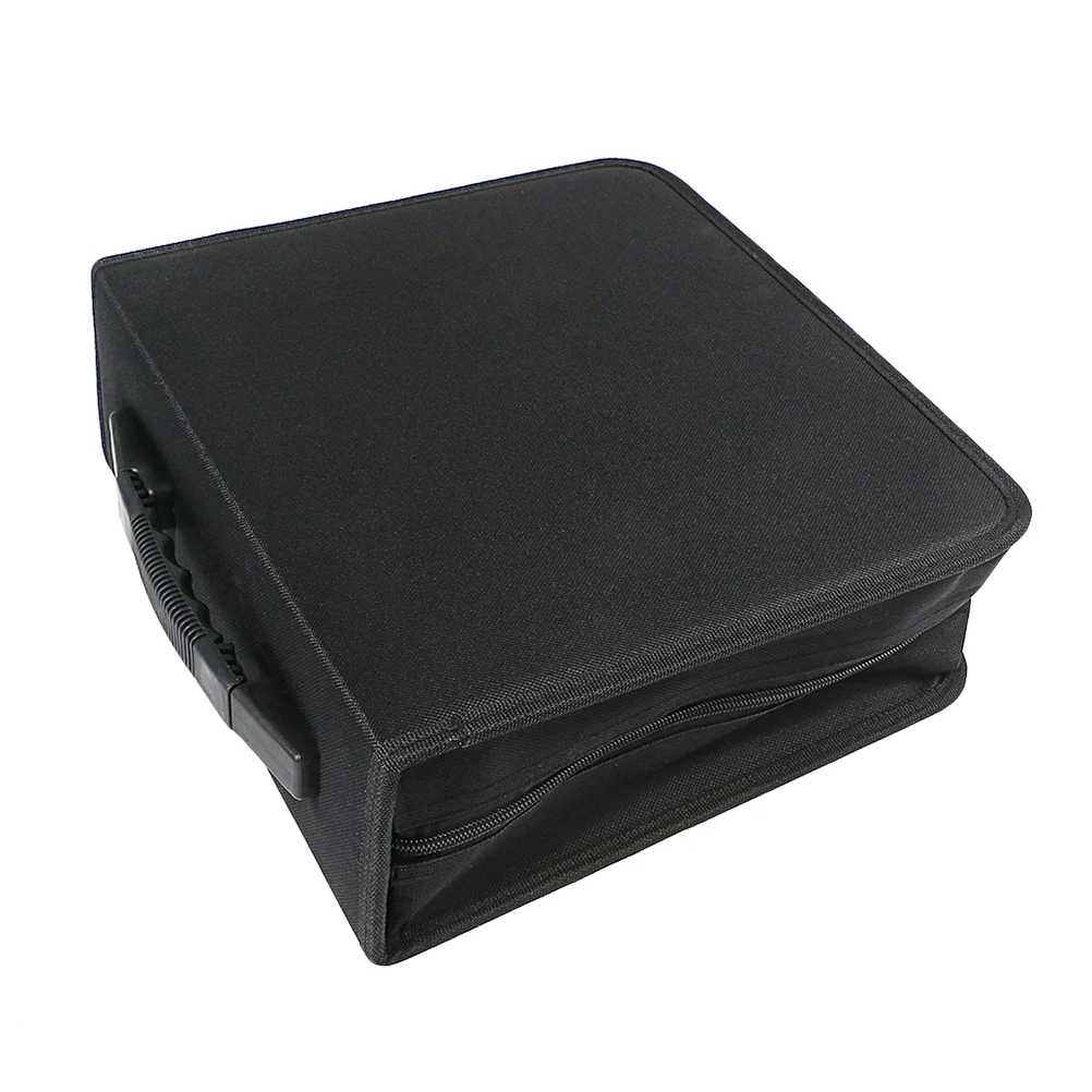 

320 Discs Portable CD DVD Wallet Holder Bag Case Album Organizer Media Storage Box(Black) Racks Virgins record