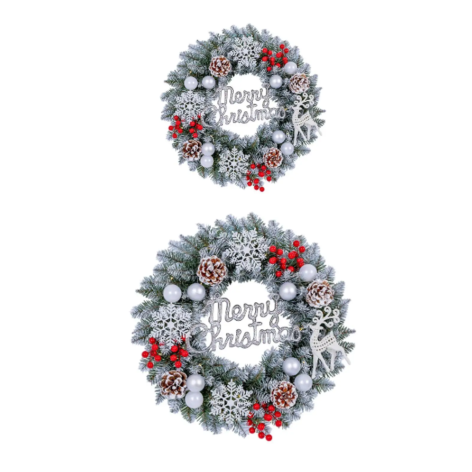 Искусственный рождественский венок Венок на входную дверь для сада в помещении и