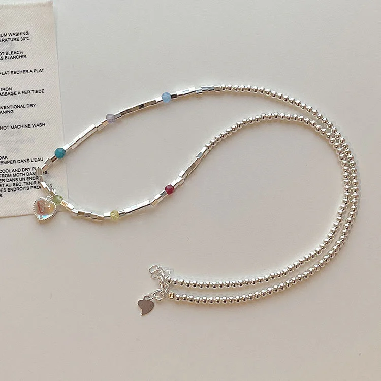 

Ожерелье из серебра S925 пробы с лунным камнем