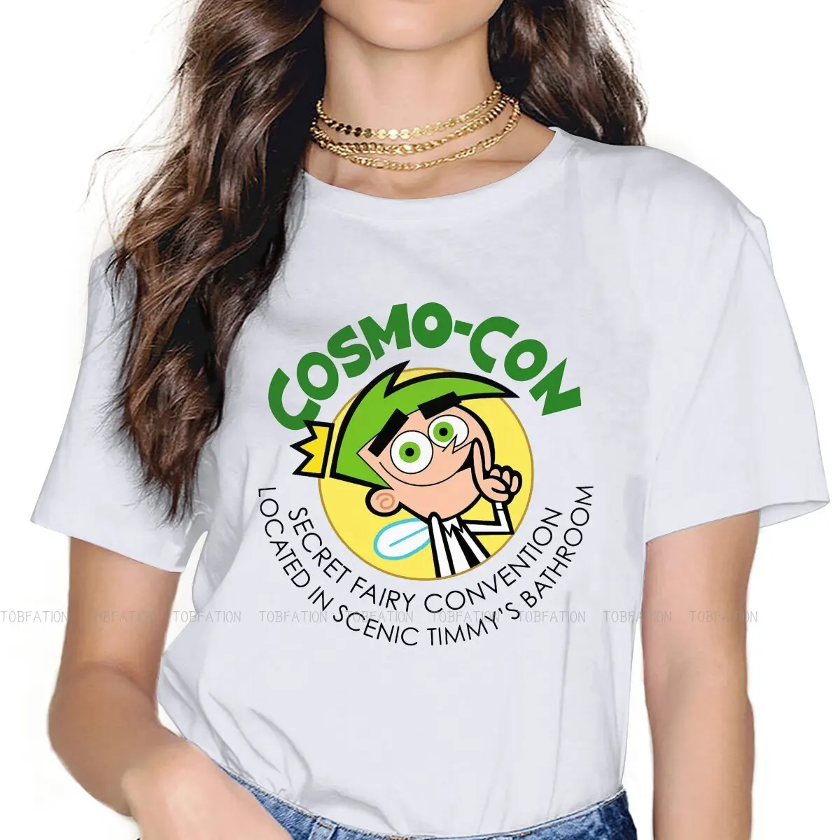 

Cosmo Con Kawaii Girls Women T-Shirt The Fairly Odd Parents 5XL Blusas Harajuku Casual Short Sleeve Vintage Oversized Tops