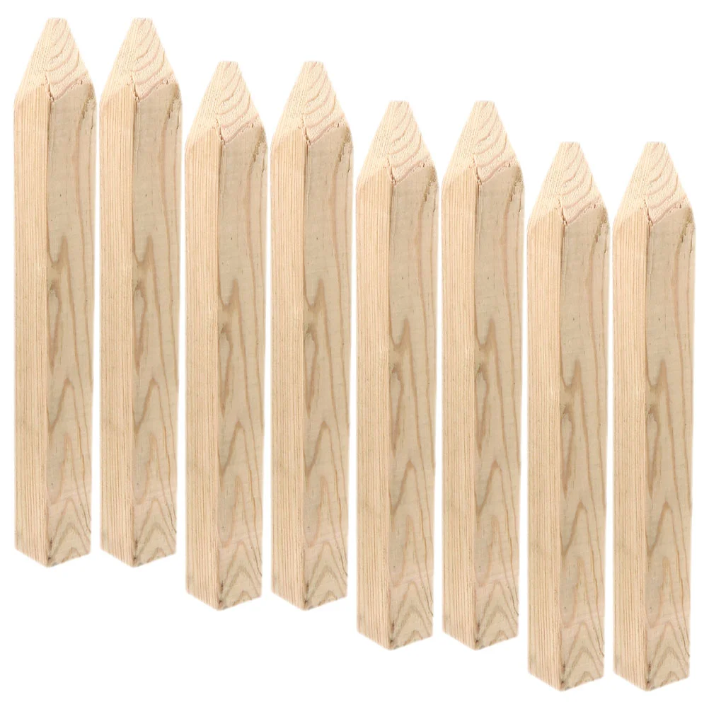 

Garden Fence Decoration Ground Wooden Posts Marking Out Pegs Survey Stakes Flower Bed Border