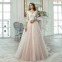 formal princess wedding dresses long train 34 sleeves applique a line bride gown with bow sashes floor length %d1%81%d0%b2%d0%b0%d0%b4%d0%b5%d0%b1%d0%bd%d0%be%d0%b5 %d0%bf%d0%bb%d0%b0%d1%82%d1%8c%d0%b5